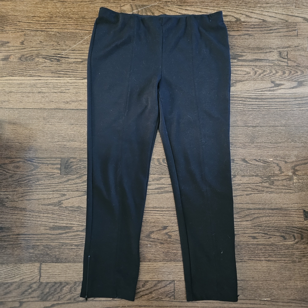Simply Vera Vera Wang Classic Black Pants Zipper Bottom